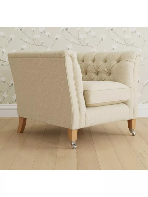 Laura Ashley Chatsworth Armchair, Oak Leg - image 1