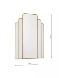 Där Skovgaard Decorative Wall Mirror, 90 x 60cm, Gold - thumbnail 4