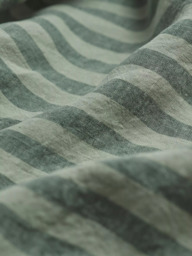Piglet in Bed Pembroke Stripe Linen Blend Fitted Sheet - thumbnail 2