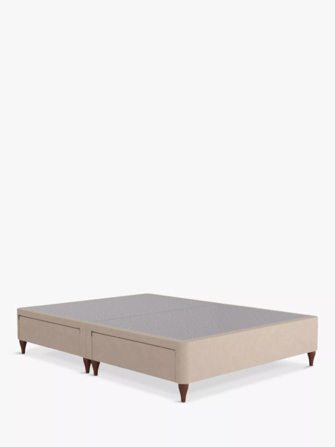 Sealy Posturepedic Exquisite 4 Drawer Divan Base, Rich Oak Legs, King Size - image 1