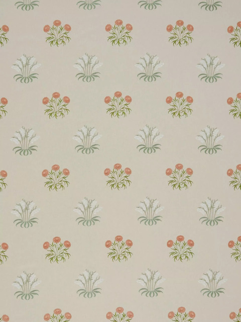 William Morris At Home Marigold Tree Embroidered Made to Measure Curtains or Roman Blind, Chalk - image 1