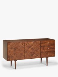 "John Lewis + Swoon Franklin TV Stand Sideboard for TVs up to 55"", Brown" - thumbnail 1