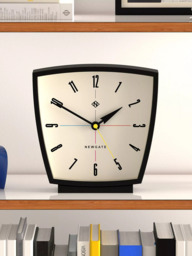 Newgate Clocks Odyssey Silent Sweep Analogue Mantel Clock, 20cm, Black - thumbnail 4