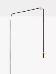 Tala Brass Plug-in Portable Pendant Light, Bronze - thumbnail 2