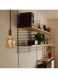 Tala Brass Plug-in Portable Pendant Light, Bronze - thumbnail 6