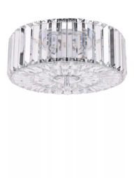Laura Ashley Fernhurst Flush Ceiling Light, Polished Chrome - thumbnail 4