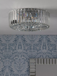 Laura Ashley Fernhurst Flush Ceiling Light, Polished Chrome - thumbnail 2