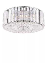 Laura Ashley Fernhurst Flush Ceiling Light, Polished Chrome - thumbnail 5