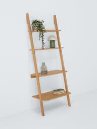 John Lewis Leaning Bookcase, FSC Certified (Oak Veneer/Solids), Natural - thumbnail 5