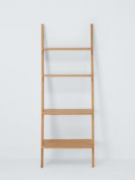 John Lewis Leaning Bookcase, FSC Certified (Oak Veneer/Solids), Natural - thumbnail 3