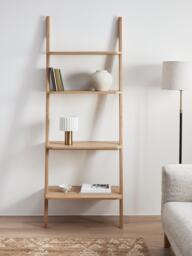 John Lewis Leaning Bookcase, FSC Certified (Oak Veneer/Solids), Natural - thumbnail 2