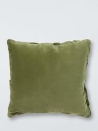 John Lewis Velvet Basket Weave Cushion - thumbnail 2