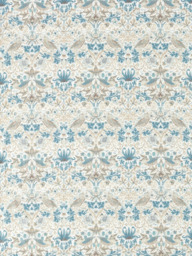 Morris & Co. Strawberry Thief Made to Measure Curtains or Roman Blind, Slate/Vellum - thumbnail 1