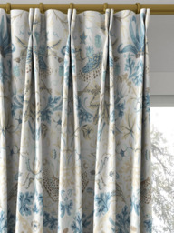 Morris & Co. Strawberry Thief Made to Measure Curtains or Roman Blind, Slate/Vellum - thumbnail 4