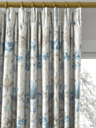 Morris & Co. Strawberry Thief Made to Measure Curtains or Roman Blind, Slate/Vellum - thumbnail 2
