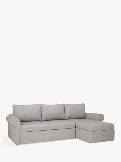 John Lewis Sansa Scroll Arm Chaise End Sofa Bed with Storage - image 1