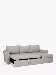 John Lewis Sansa Scroll Arm Chaise End Sofa Bed with Storage - thumbnail 5