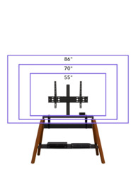 AVF Hoxton Quad FSL 1120 TV Stand for TVs up to 86” - thumbnail 4
