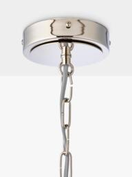 John Lewis Lexton XL Pendant Ceiling Light, Nickel - thumbnail 5