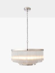 John Lewis Lexton XL Pendant Ceiling Light, Nickel