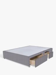 John Lewis Non-Sprung Upholstered Continental 2+2 Drawer Divan Base, King Size - thumbnail 2