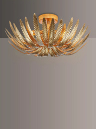 John Lewis Montserrat Leaf Semi Flush Ceiling Light - thumbnail 1