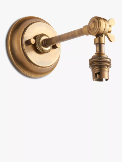 John Lewis Pompion Wall Light Fitting, Aged Brass - image 1