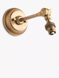 John Lewis Pompion Wall Light Fitting, Aged Brass - thumbnail 4