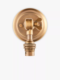 John Lewis Pompion Wall Light Fitting, Aged Brass - thumbnail 3
