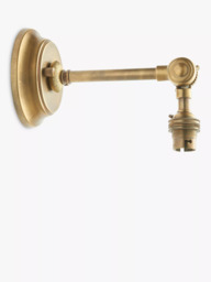 John Lewis Pompion Wall Light Fitting, Aged Brass - thumbnail 5