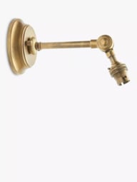 John Lewis Pompion Wall Light Fitting, Aged Brass - thumbnail 2