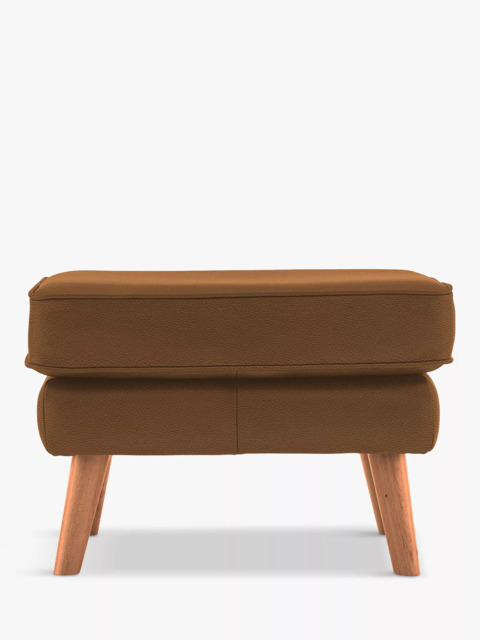 G Plan Vintage The Sixty Five Leather Footstool - image 1