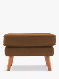 G Plan Vintage The Sixty Five Leather Footstool - thumbnail 1