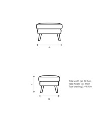 G Plan Vintage The Sixty Five Leather Footstool - thumbnail 2