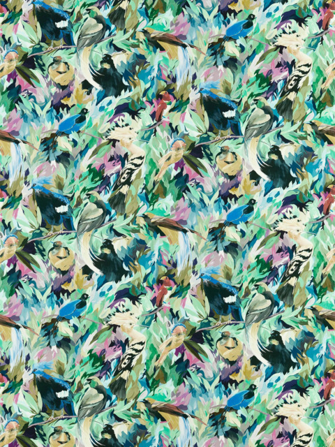 Harlequin Dance Of Adornment Made to Measure Curtains or Roman Blind, Wilderness/Nectar - image 1