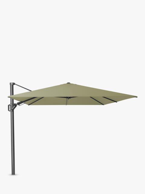Pacific Premium Challenger T2 Rectangular Free-Arm Tilt Parasol & Base with Cover, 3.5 x 2.6m - image 1