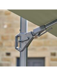 Pacific Premium Challenger T2 Rectangular Free-Arm Tilt Parasol & Base with Cover, 3.5 x 2.6m - thumbnail 4