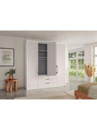 John Lewis Osaka 2m Bi-Fold Wardrobe with 4 Glass Doors & 3 Glass Drawers - thumbnail 3