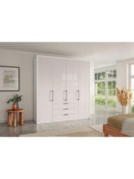John Lewis Osaka 2m Bi-Fold Wardrobe with 4 Glass Doors & 3 Glass Drawers - thumbnail 2