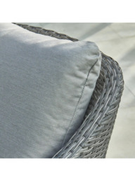 KETTLER LaMode Garden Lounge Chairs with Cushions, Set of 2, Grey Ash - thumbnail 3