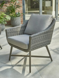 KETTLER LaMode Garden Lounge Chairs with Cushions, Set of 2, Grey Ash - thumbnail 4