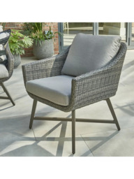 KETTLER LaMode Garden Lounge Chairs with Cushions, Set of 2, Grey Ash - thumbnail 2