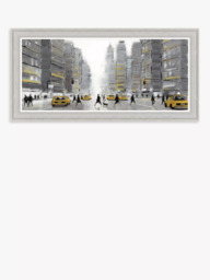 John Lewis Jon Barker 'New York Crossing' Framed Print, 54 x 109cm, Multi - thumbnail 1