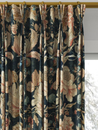 Clarke & Clarke Sissinghurst Made to Measure Curtains or Roman Blind, Midnight/Spice - thumbnail 6