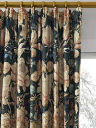 Clarke & Clarke Sissinghurst Made to Measure Curtains or Roman Blind, Midnight/Spice - thumbnail 2