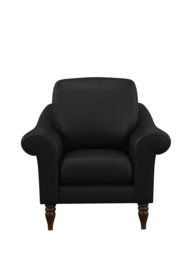 John Lewis Camber Leather Armchair, Dark Leg - thumbnail 5