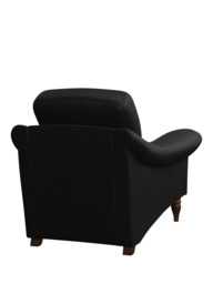 John Lewis Camber Leather Armchair, Dark Leg - thumbnail 4