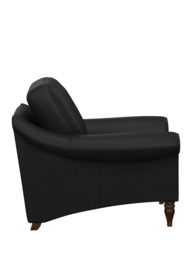 John Lewis Camber Leather Armchair, Dark Leg - thumbnail 3