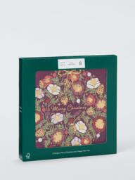 John Lewis Floral Wreath & Pomegranate Luxury Charity Christmas Cards, Pack of 8 - thumbnail 2