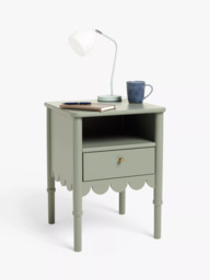 John Lewis ANYDAY Hem 1 Drawer Bedside Table, Green - thumbnail 5